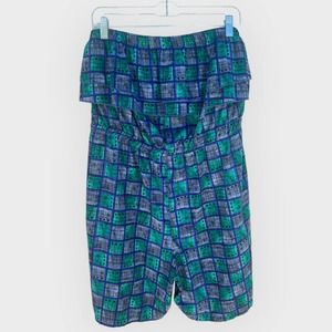 Vintage Checkered Romper Size L